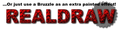 Text effect Bruzzle