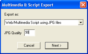 web export