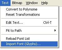 importing fonts